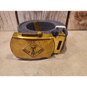 Vintage~Cub Scouts~Belt & Solid Brass Buckle~Made in USA